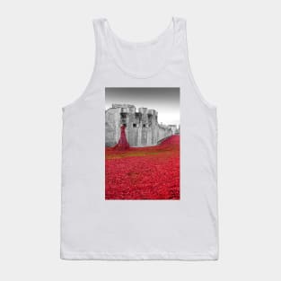 Tower of London Red Poppies Tank Top